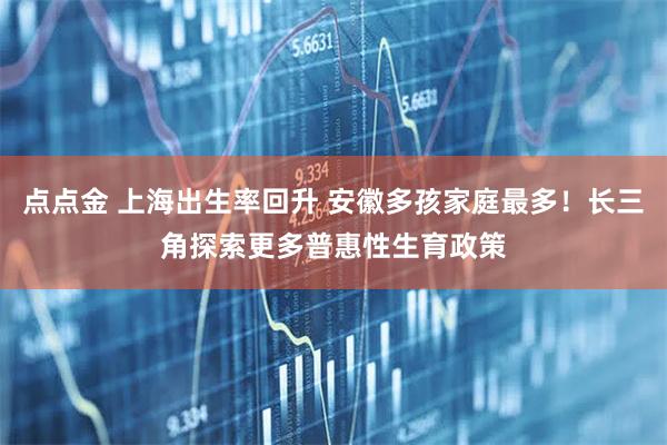 点点金 上海出生率回升 安徽多孩家庭最多！长三角探索更多普惠性生育政策