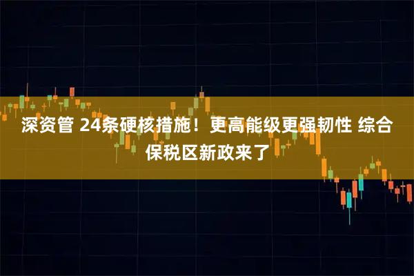 深资管 24条硬核措施！更高能级更强韧性 综合保税区新政来了